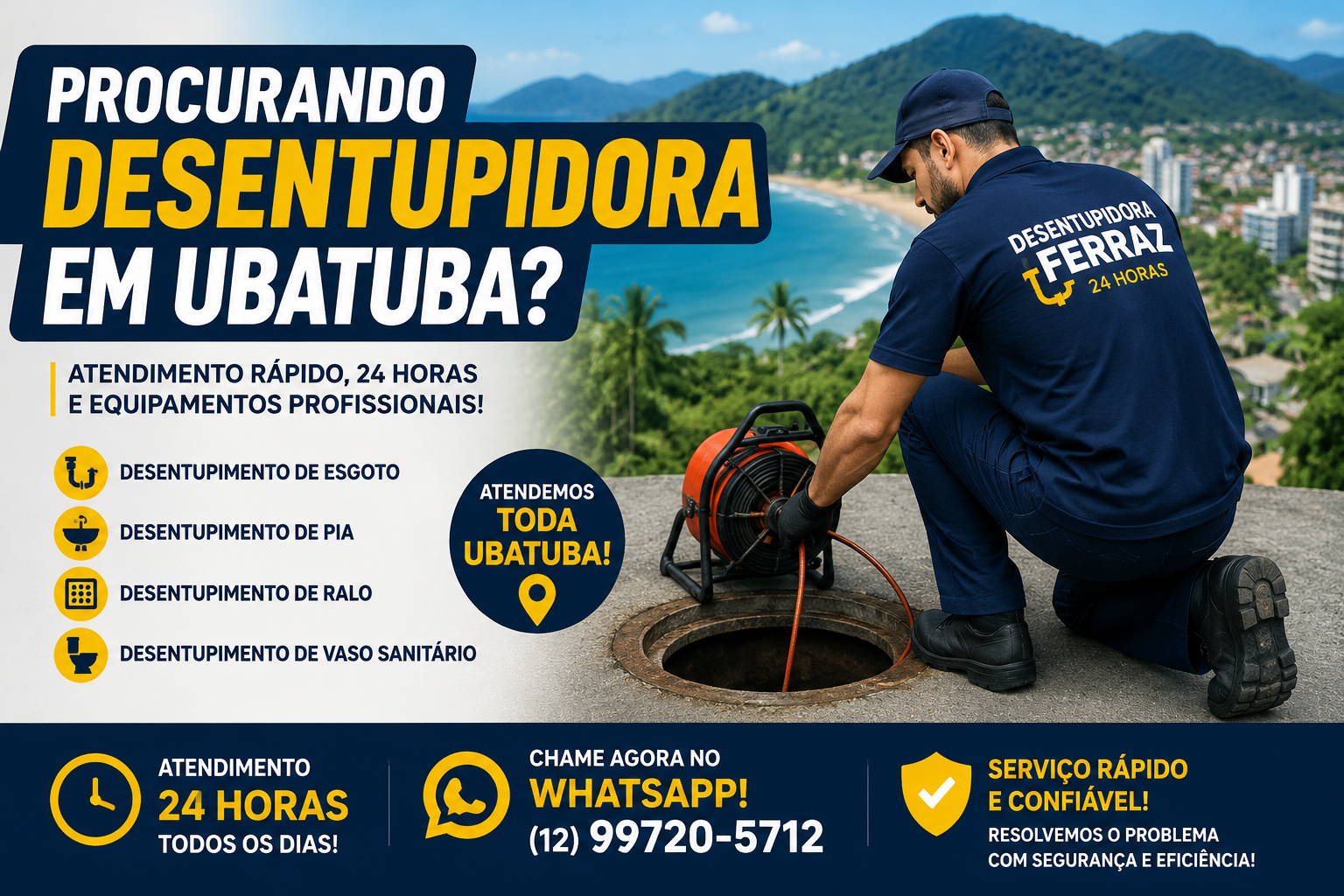 Procurando desentupidora em Ubatuba?