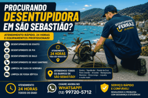 Procurando Desentupidora em São Sebastião